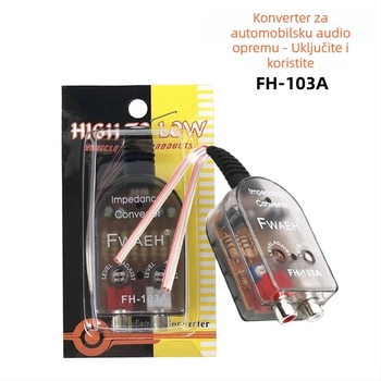 Automobilski audio konverter FH-103A, 12V, 50W, PVC kućište, težina 0,05 kg