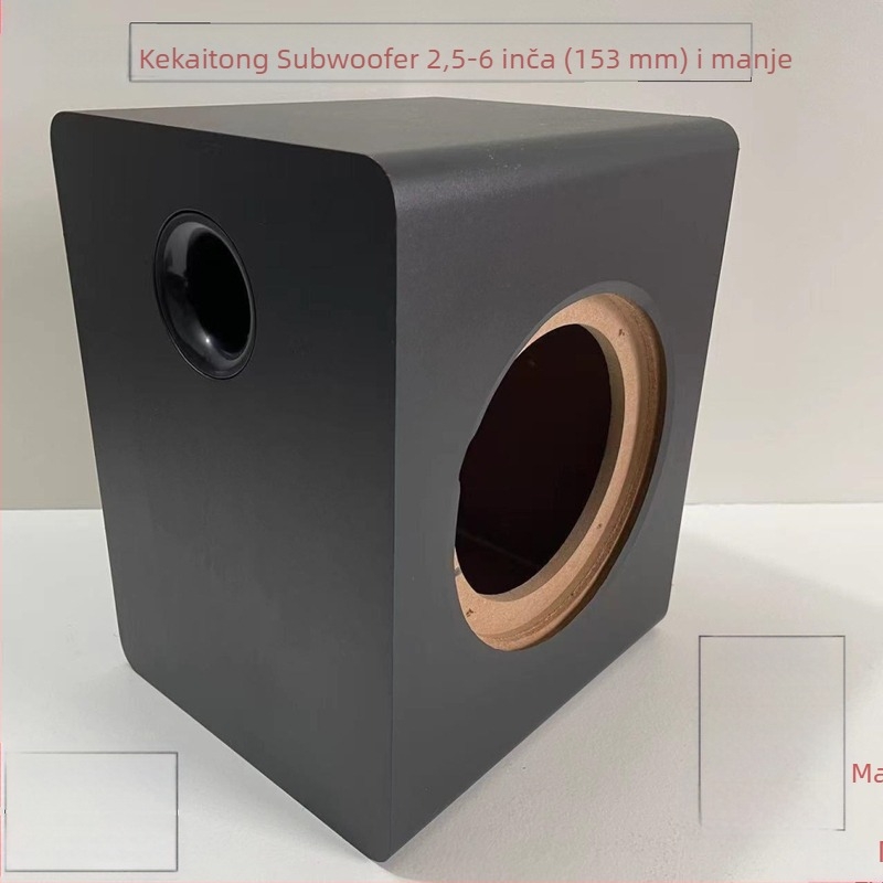 Drveno kućište za subwoofer promjera 6 inča, za automobil ili kućnu upotrebu, DIY pasivna kutija zvučnika