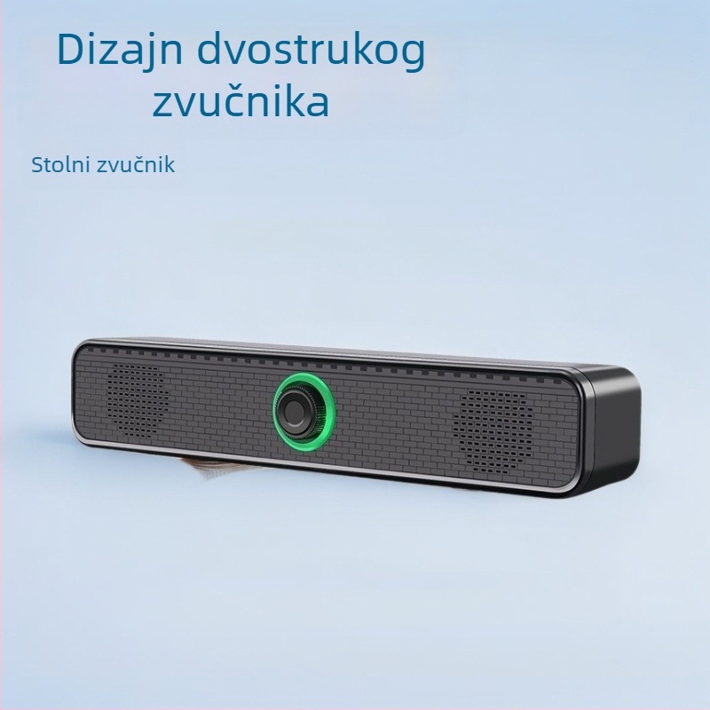 Računalni zvučnici USB, stolni, stereo 2.0, 3W, 40Hz–20kHz, 3,5 mm audio jack