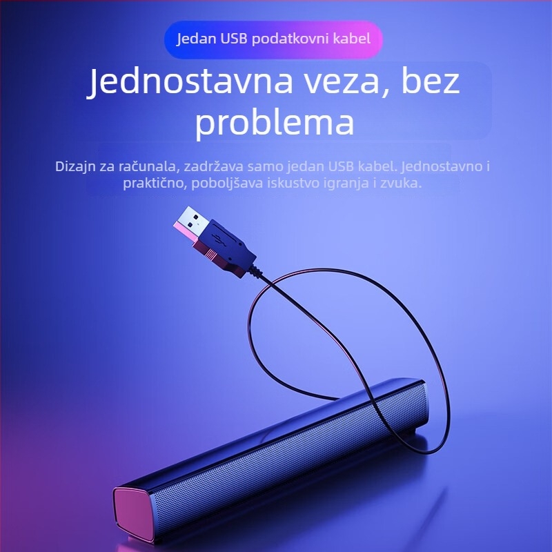 Newman Bt60Plus USB računalski zvučnici, frekvencijski raspon 60–16 kHz, izlazna snaga 5×2 W, SNR 90 dB