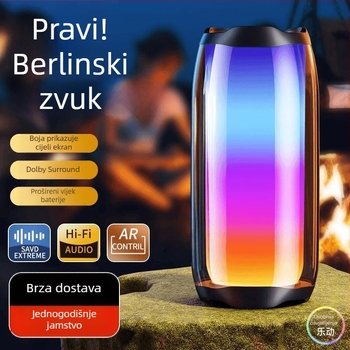 Bluetooth zvučnik s Berlin Sound, bežični, staklena završna obrada, za kućnu i vanjsku upotrebu