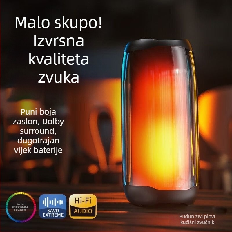 Bluetooth zvučnik s Berlin Sound, bežični, staklena završna obrada, za kućnu i vanjsku upotrebu