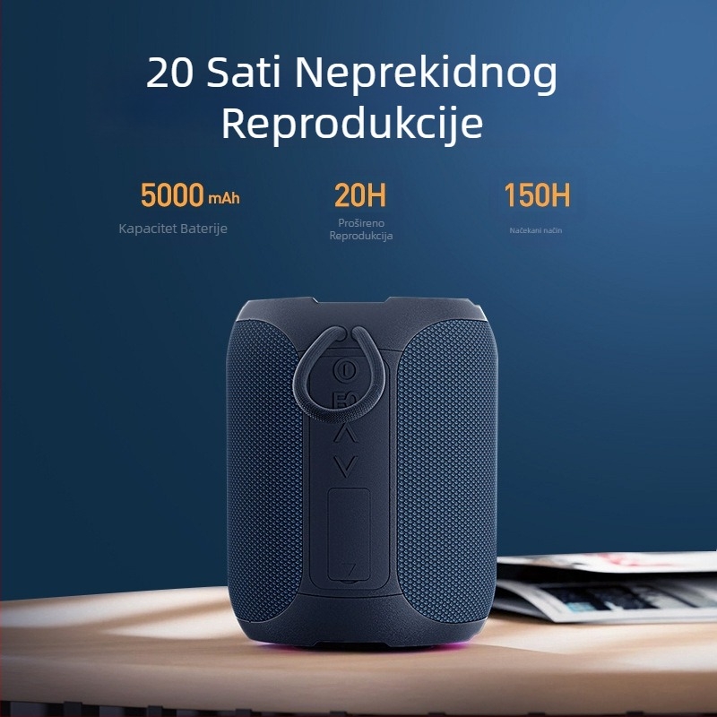 Sonac A8 Bluetooth vanjski prijenosni zvučnik, 40W, IPX7 vodootporan, Bluetooth 5.0, 4 zvučnika, ugrađena baterija 4000–6000 mAh