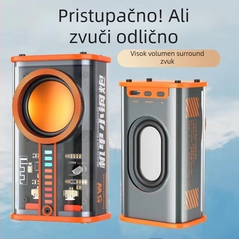 Bluetooth zvučnik IPX7 otporan na vodu, 5W snaga, Bluetooth 5.0, ugrađena baterija 500–800 mAh, frekvencijski raspon 30 Hz–15 kHz