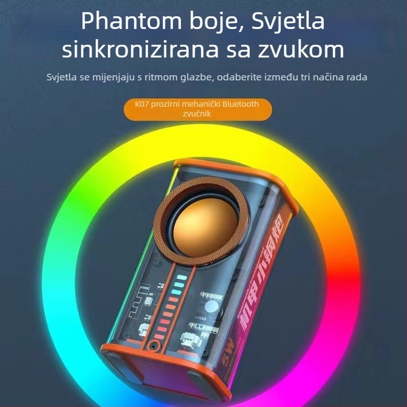 Bluetooth zvučnik IPX7 otporan na vodu, 5W snaga, Bluetooth 5.0, ugrađena baterija 500–800 mAh, frekvencijski raspon 30 Hz–15 kHz