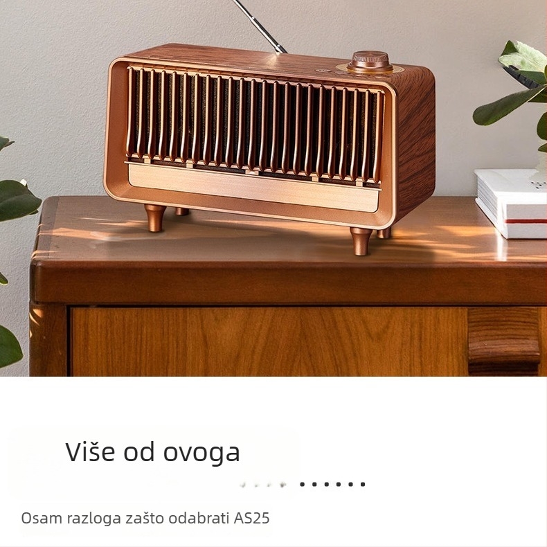 Bežični Bluetooth zvučnik s dva zvučnika – Bluetooth 5.0, 10 W, 100 Hz–20 kHz, SNR ≥70 dB, ugrađena baterija 1200–2000 mAh