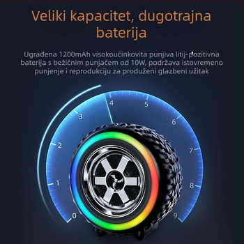 Prijenosni Bluetooth zvučnik s TF karticom – 5W, ugrađena baterija 1000–1200mAh, Bluetooth 5.3, frekvencijski raspon 100Hz–20kHz