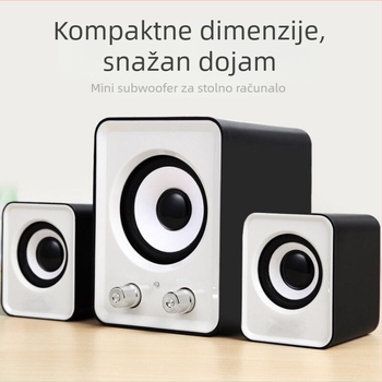Jituo 202 USB 2.1 računala zvučnici s 3,5 mm audio priključkom – mini stolni sustav