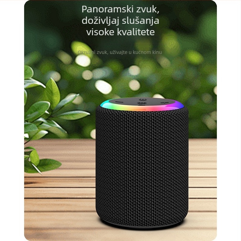 Mini Bluetooth zvučnik s RGB osvjetljenjem, IPX6 vodootpornost, 5W izlazna snaga, ugrađena baterija 1200–2000mAh, Bluetooth 5.0
