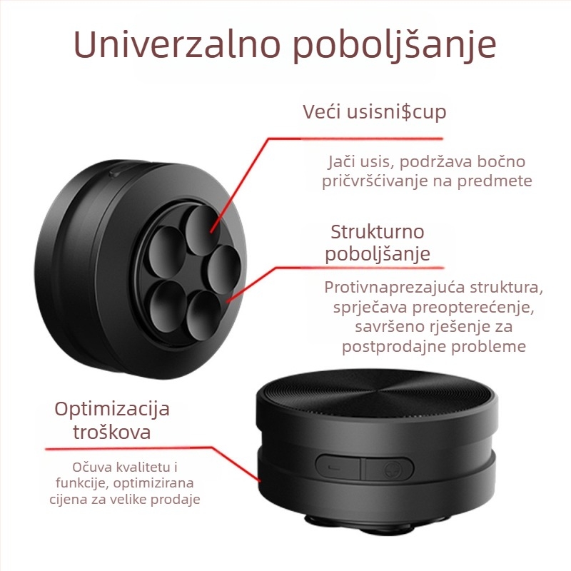 Bluetooth zvučnik s kostnom kondukcijom IPX6 vodootporan, 4.5W izlaz, Bluetooth 5.0, ugrađena baterija 300–500mAh, domet 10 m