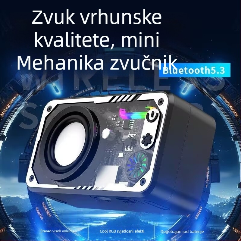 Bluetooth zvučnik s Bluetooth 5.0, dvostrukim driverom, IPX7 vodootporan, ugrađena baterija 1200–2000mAh, frekvencijski raspon 100Hz–20kHz