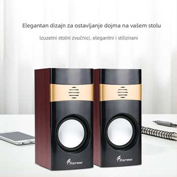 A12 USB kabelni zvučnik za računalo, 3,5 mm ulaz, 40 Hz–20 kHz