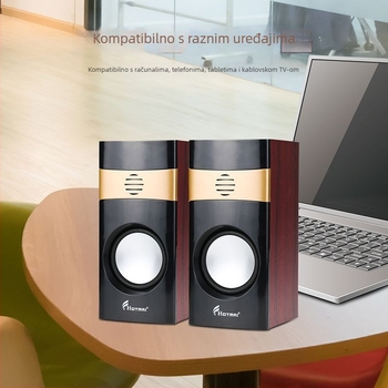 A12 USB kabelni zvučnik za računalo, 3,5 mm ulaz, 40 Hz–20 kHz