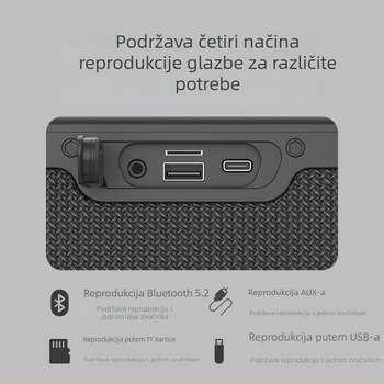 Xidobao xdobo1983PLUS Bluetooth zvučnik — Vanjski prijenosni reproduktor, 80W snage, IPX7 vodootporan, ugrađena baterija 6000mAh, Bluetooth 5.2