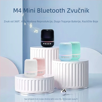 Bluetooth mini zvučnik s ugrađenom baterijom, 5W, Bluetooth 5.3, 117Hz-20kHz, SNR ≥75dB