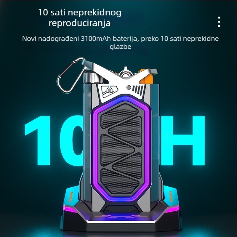 Bluetooth stolni karaoke zvučnik s ugrađenom baterijom – Bluetooth 5.3; ukupna snaga 20W; frekvencijski raspon 100 Hz–20 kHz; SNR ≥70 dB; ugrađena baterija 300–500 mAh