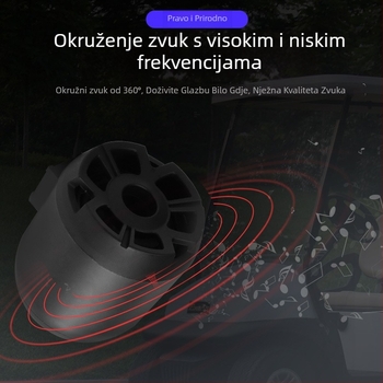KH075 Bluetooth zvučnik za motocikl – ABS kućište, 12–150V, 12–18W, kompatibilan s motociklima i električnim vozilima