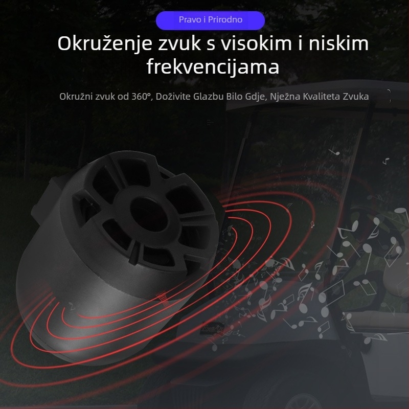KH075 Bluetooth zvučnik za motocikl – ABS kućište, 12–150V, 12–18W, kompatibilan s motociklima i električnim vozilima