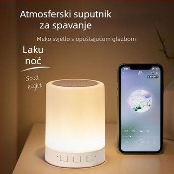 Bežični Bluetooth zvučnik s noćnom lampom i šarenim ambijentalnim osvjetljenjem