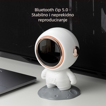 Bežični Bluetooth zvučnik u astronautskom dizajnu – IPX4, 5W, Bluetooth 5.3, 20Hz-20kHz, domet 10 m
