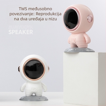 Bežični Bluetooth zvučnik u astronautskom dizajnu – IPX4, 5W, Bluetooth 5.3, 20Hz-20kHz, domet 10 m