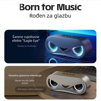 Bluetooth zvučnik s dvostrukim drajverima, subwoofer, 5W, raspon frekvencija 60 Hz–15 kHz