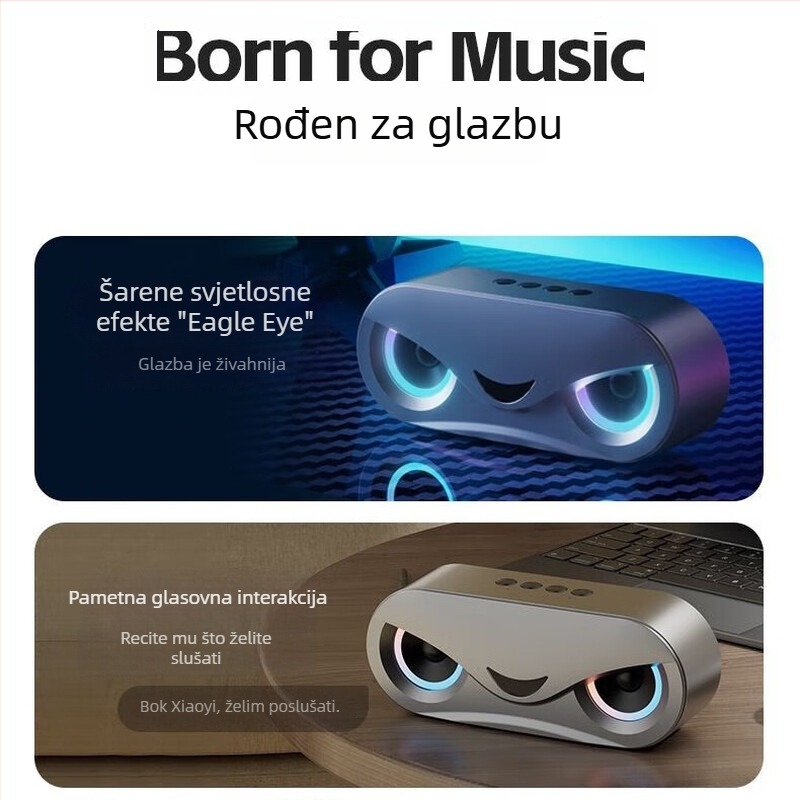 Bluetooth zvučnik s dvostrukim drajverima, subwoofer, 5W, raspon frekvencija 60 Hz–15 kHz