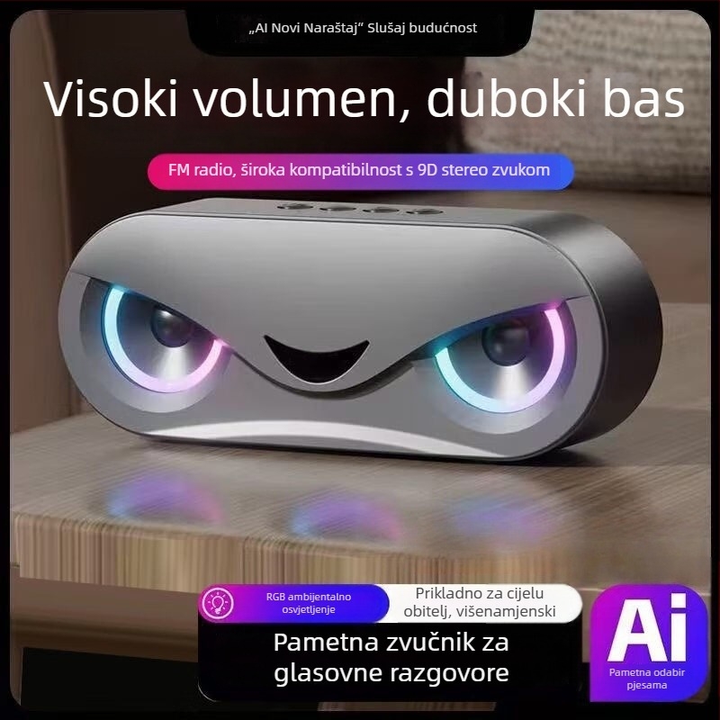 Bluetooth zvučnik s dvostrukim drajverima, subwoofer, 5W, raspon frekvencija 60 Hz–15 kHz