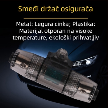 60A smeđi držač osigurača za auto audio pojačalo i subwoofer