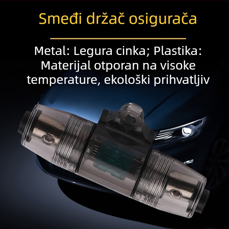 60A smeđi držač osigurača za auto audio pojačalo i subwoofer