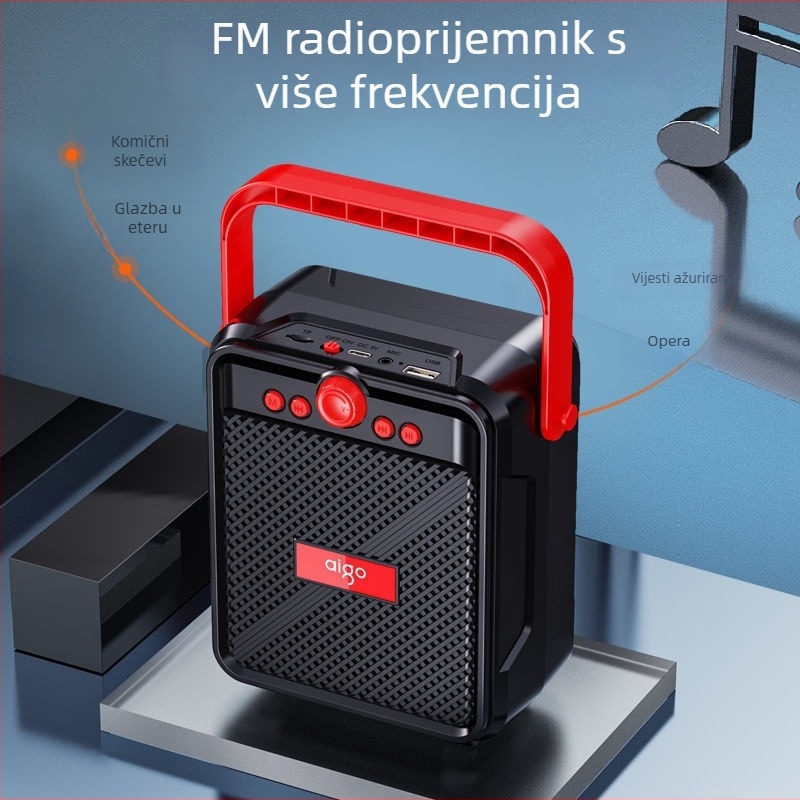 Patriot T51 Bežični Bluetooth zvučnik s radiom, 10W, subwoofer, Bluetooth 5.0, domet 15 m, prenosan za vanjsku upotrebu