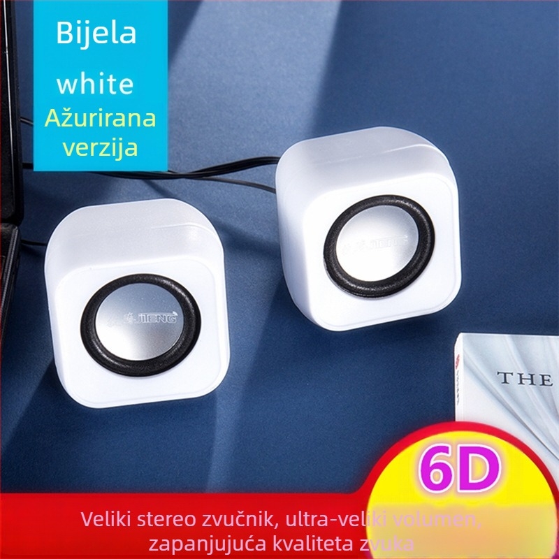 Računalni zvučnici s USB sučeljem, 3,5 mm jack, raspon 40 Hz-20 kHz, 3W izlaz, 2-kanalni