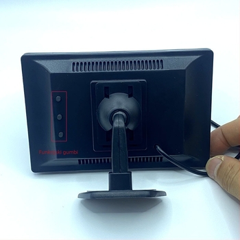 Monitor za vožnju unazad u auto sa usisnim držačem i stolnim nosačem, universalno 12-24V, LCD zaslon, 800x480, AV ulaz