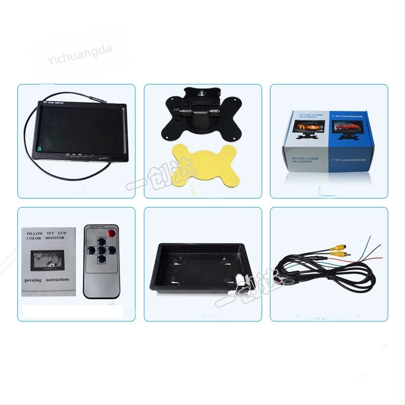 LCD zaslon za automobil, digitalni zaslon, 1024x600 rezolucija, univerzalna kompatibilnost, Card friends