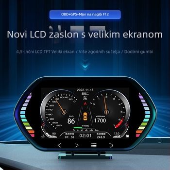 SPR HUD LCD zaslon automobila, model F12, ulaz OBD2, LCD zaslon, HD rezolucija