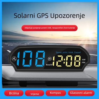 HUD zaslon za automobil s LED zaslonom, model G-3, GPS ulaz, PC+ABS