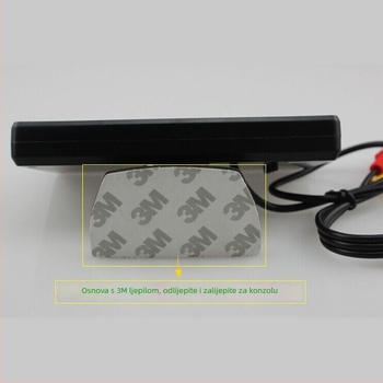 Automobilski LED monitor za sigurnosno nadziranje, napajanje 12V, potrošnja 25W, -10°C do 70°C, 3C certifikat 2019010903268333