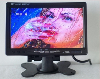7-inčni monitor za stražnji prikaz automobila, digitalni LCD, rezolucija 720×540, AV ulaz, PAL/NTSC