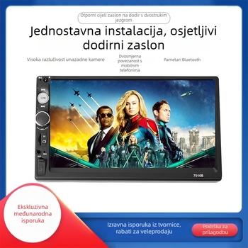 Automobilski LCD zaslon s dodirnim zaslonom, rezolucija 800x480, CVBS ulaz, PAL/NTSC kompatibilan