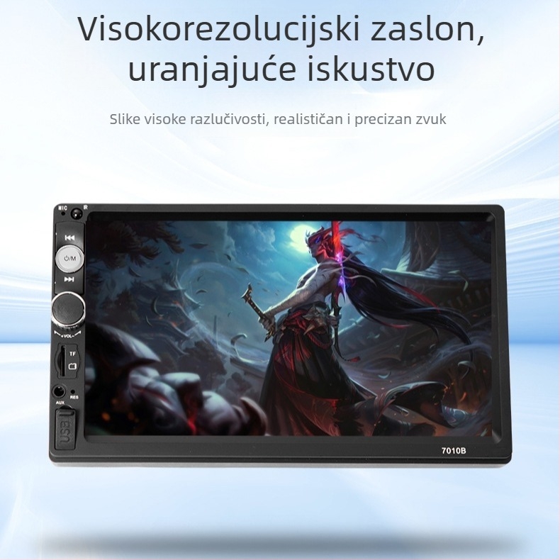 Automobilski LCD zaslon s dodirnim zaslonom, rezolucija 800x480, CVBS ulaz, PAL/NTSC kompatibilan