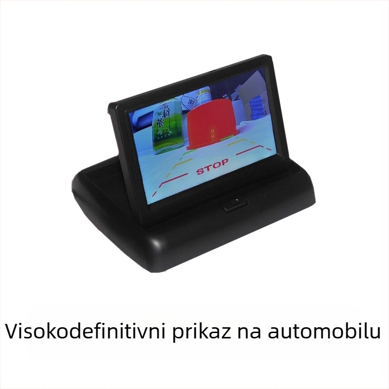 Automobilski LCD zaslon sa sklopnim dizajnom, 12V, AV ulaz, NP automatsko prebacivanje, model P2-4.3