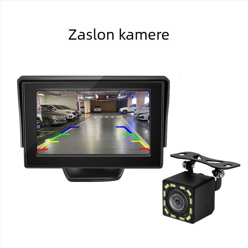 Ekran za vožnju unazad, TFT LCD, rezolucija 800x480, universalna kompatibilnost, ulazni signal N/P