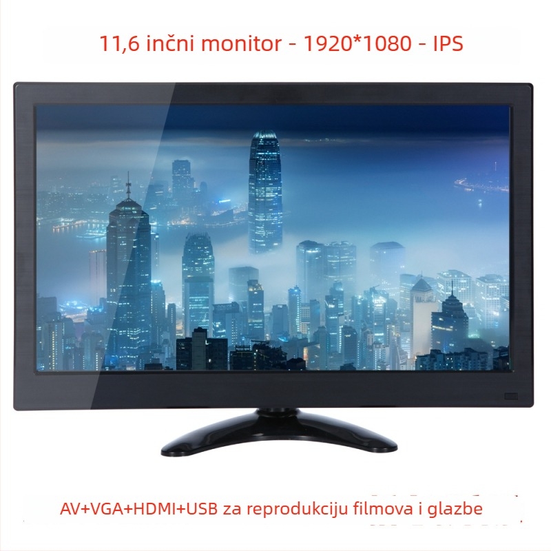 Automobilski LCD monitor s TFT LCD-om, rezolucija 1920x1080 RGB, HDMI/VGA sučelja, USB/MP5 podrška, EDP zaslon (L1168)