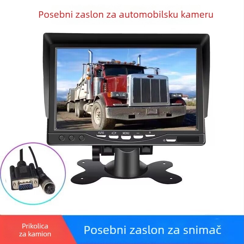 Auto LCD zaslon, TFT LCD zaslon, rezolucija 800x480 RGB, video ulaz, model L0728G