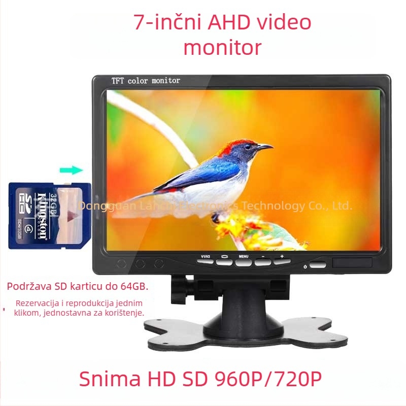 Norvision L0768V Auto LCD zaslon — TFT LCD, 1024x600, AHD ulaz, PAL