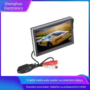 Auto LCD monitor, model YS-CZ520B, rezolucija 800x480, napajanje 12V, širina pojasa 50–60 MHz