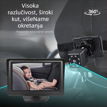 Monitor za bebe s HD zaslonom, 120° širokim kutom gledanja, rezolucija 480x272, Ts4301 model