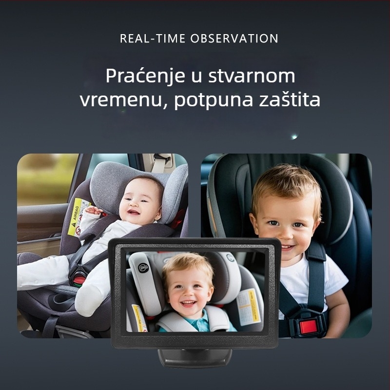 Monitor za bebe s HD zaslonom, 120° širokim kutom gledanja, rezolucija 480x272, Ts4301 model