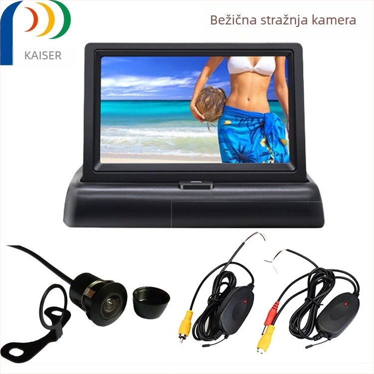 Display za stražnji prikaz automobila, LCD, 480x272, NTSC/PAL, model KZ-037, ABS