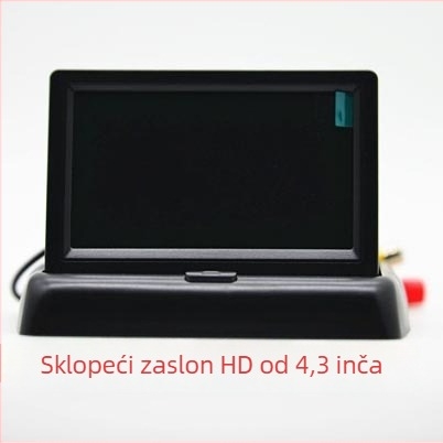 Kućište za automobilni LCD monitor – sklopiva klapna, plastično kućište, rezolucija 480x272, univerzalna kompatibilnost, model DC-43